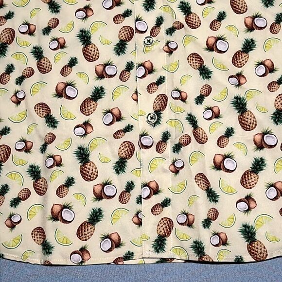Dixxon Flannel Company Fist pineapple, piña colada casual button down - Picture 3 of 7